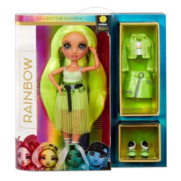 Rainbow High Karma Nichols Neon Fashion Star, New in Box! - Picture 1 of 7